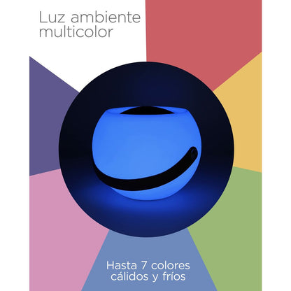 Boxă Bluetooth portabilă cu LED – Alb | 5W