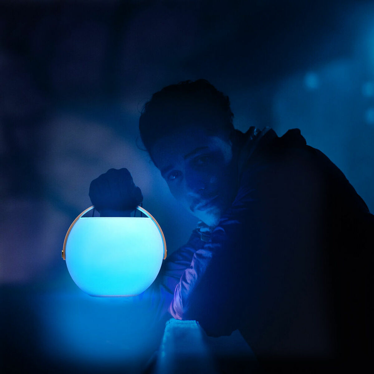 Boxă Bluetooth portabilă cu LED – Alb | 5W