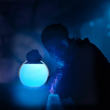 Boxă Bluetooth portabilă cu LED – Alb | 5W