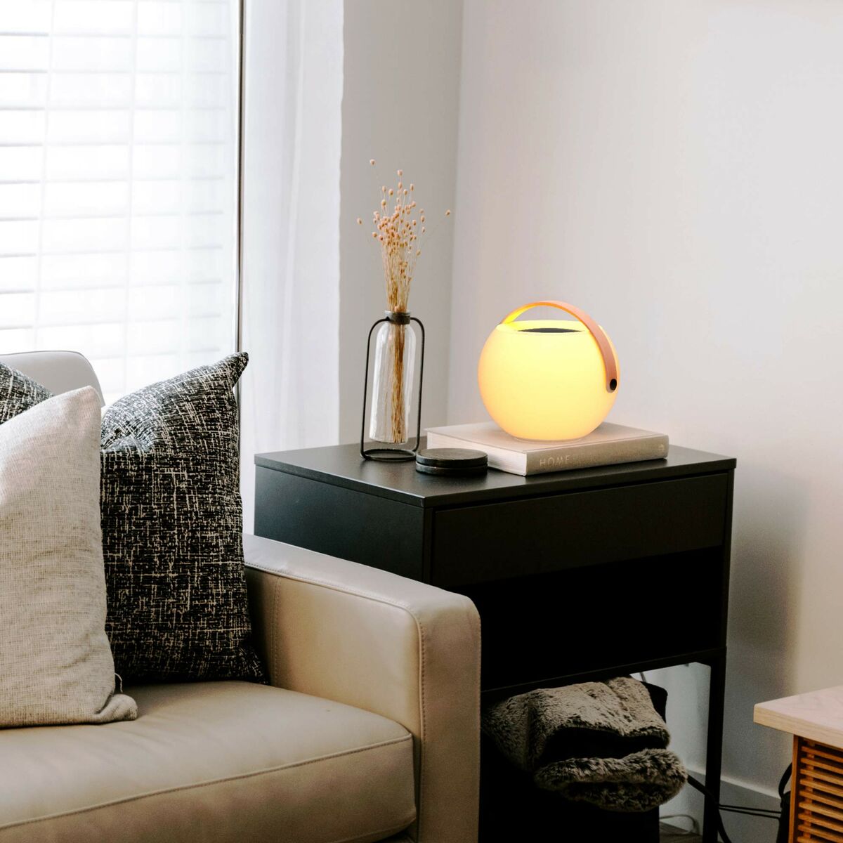 Boxă Bluetooth portabilă cu LED – Alb | 5W