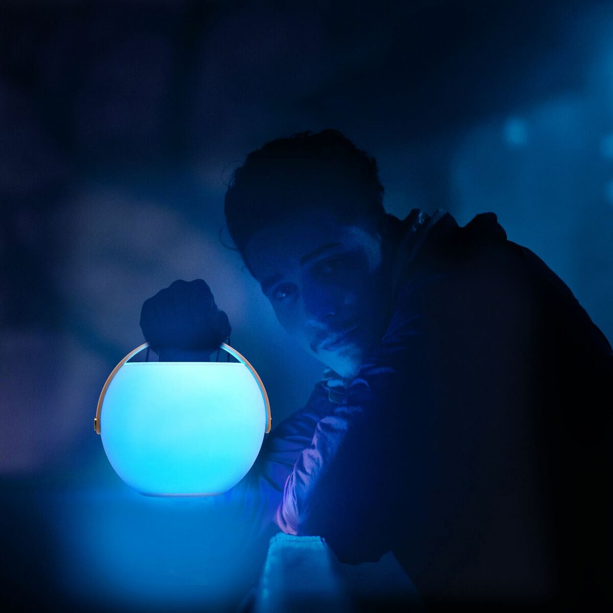 Boxă Bluetooth portabilă cu LED – Alb | 5W