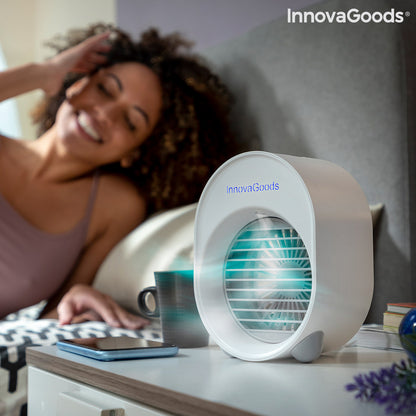 Mini Ultrasound Air Cooler-Humidifier with LED Koolizer InnovaGoods
